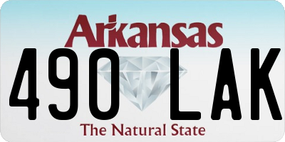 AR license plate 490LAK