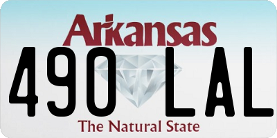 AR license plate 490LAL