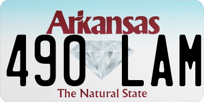 AR license plate 490LAM