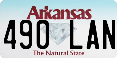 AR license plate 490LAN
