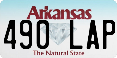AR license plate 490LAP