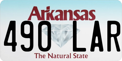 AR license plate 490LAR