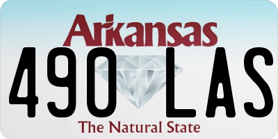 AR license plate 490LAS