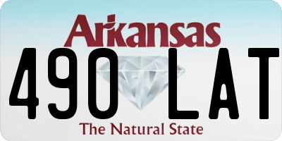 AR license plate 490LAT