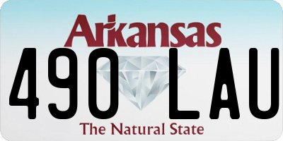 AR license plate 490LAU