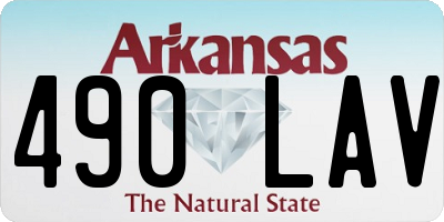 AR license plate 490LAV