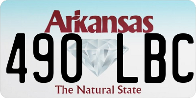 AR license plate 490LBC