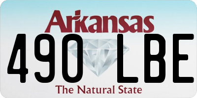 AR license plate 490LBE