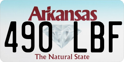 AR license plate 490LBF