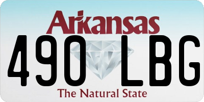 AR license plate 490LBG