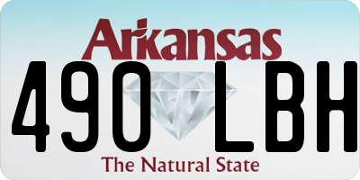 AR license plate 490LBH
