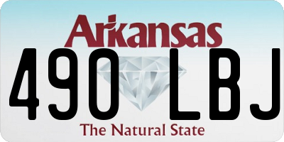 AR license plate 490LBJ