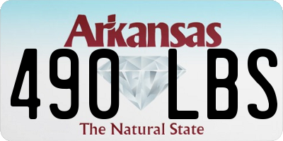 AR license plate 490LBS