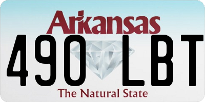 AR license plate 490LBT