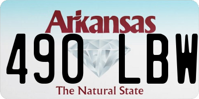 AR license plate 490LBW
