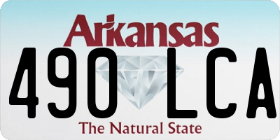 AR license plate 490LCA