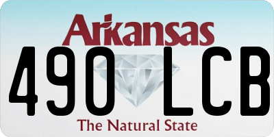 AR license plate 490LCB
