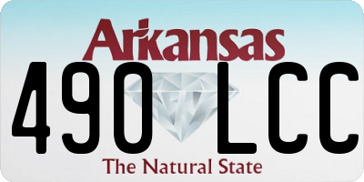 AR license plate 490LCC