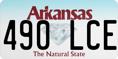 AR license plate 490LCE