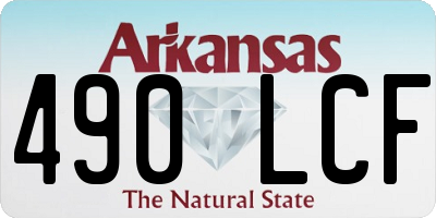 AR license plate 490LCF