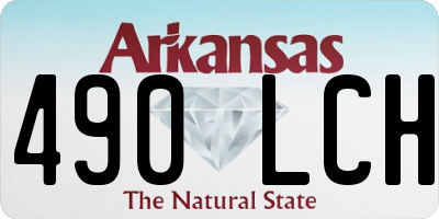 AR license plate 490LCH