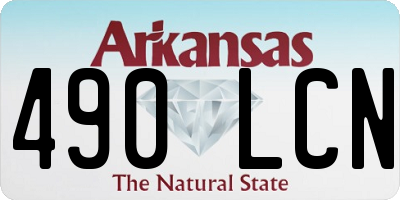 AR license plate 490LCN