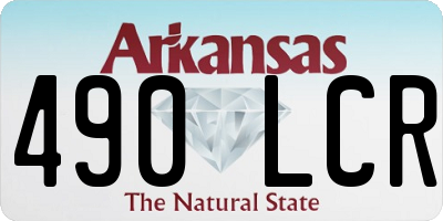 AR license plate 490LCR