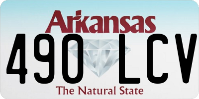 AR license plate 490LCV