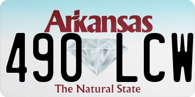 AR license plate 490LCW