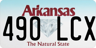 AR license plate 490LCX