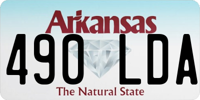 AR license plate 490LDA