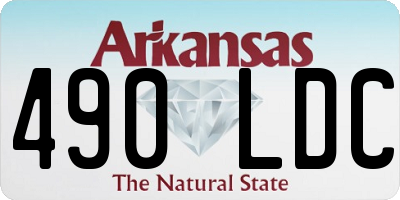 AR license plate 490LDC