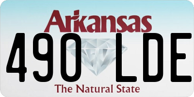 AR license plate 490LDE