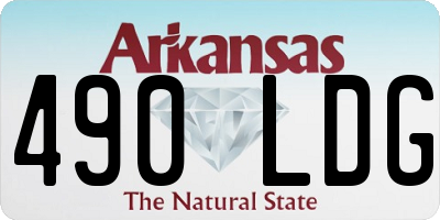 AR license plate 490LDG