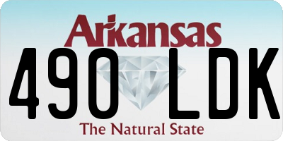 AR license plate 490LDK