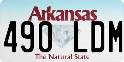AR license plate 490LDM