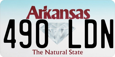 AR license plate 490LDN
