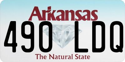 AR license plate 490LDQ