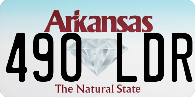 AR license plate 490LDR