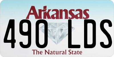AR license plate 490LDS