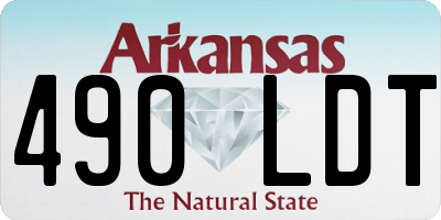 AR license plate 490LDT