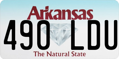 AR license plate 490LDU