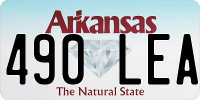 AR license plate 490LEA