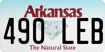 AR license plate 490LEB