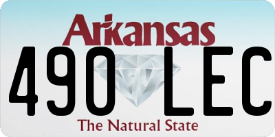 AR license plate 490LEC