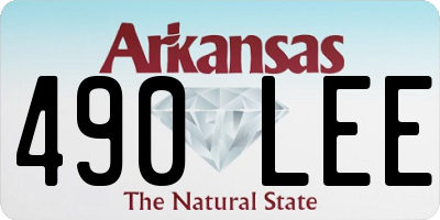 AR license plate 490LEE