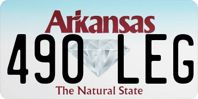 AR license plate 490LEG
