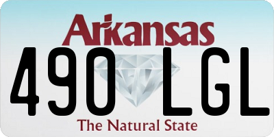 AR license plate 490LGL