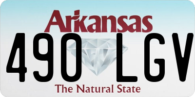 AR license plate 490LGV