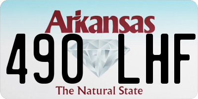 AR license plate 490LHF